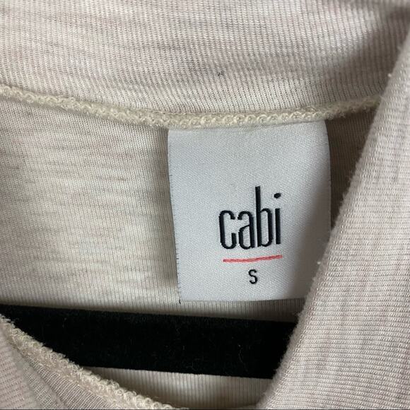 Cabi 3226 Sawyer Heathered Cream Cowl Neck Top Size Small - Picture 5 of 7